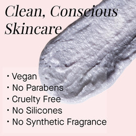 Close-up of ARCONA Cranberry Gommage texture illustrating gentle scrubbing action.