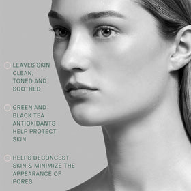 ARCONA Toner Tea Bar tea tree oil close-up highlighting soothing botanicals.
