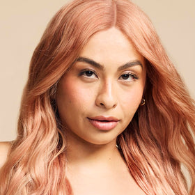 Arctic Fox Apricot Anarchy color swatch reveals vibrant apricot brown shade