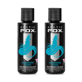 ARCTIC FOX Aquamarine bottle closeup highlighting vegan, cruelty-free color for bold mermaid-inspired looks.