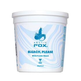ARCTIC FOX Bleach Please powder in a tub for dramatic lift up to nine levels.