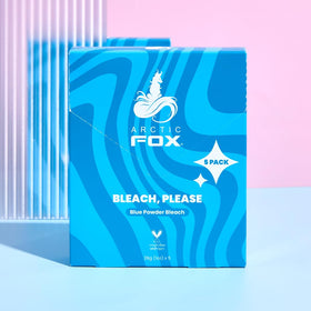 ARCTIC FOX Blue Powder mixing creates a dust-free, creamy texture for even coverage.