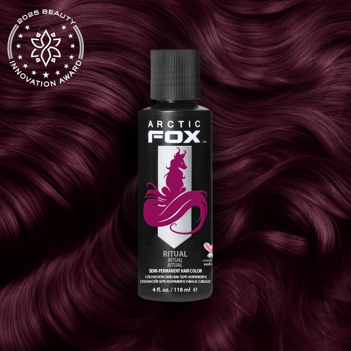 ARCTIC FOX burgundy hair showcase displaying rich jewel tones.