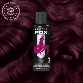 ARCTIC FOX burgundy hair showcase displaying rich jewel tones.