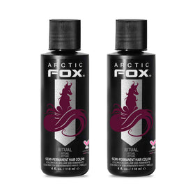 ARCTIC FOX burgundy semi-permanent dye bottle for vibrant color.