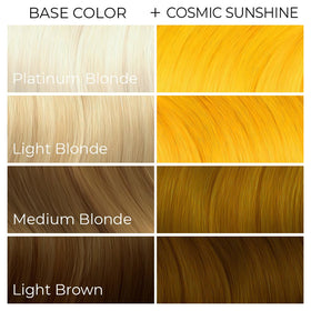 Cosmic Sunshine in use reveals conditioning sheen and lasting color