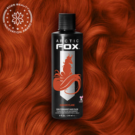 Arctic Fox Ginger Flare jar with creamy formula for even color application