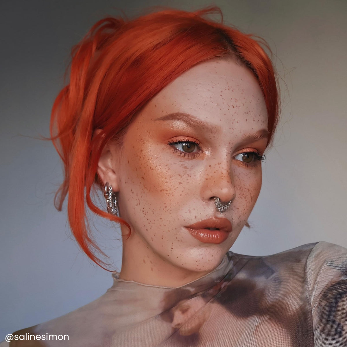 Arctic Fox Ginger Flare on blonde hair yields true orange glow