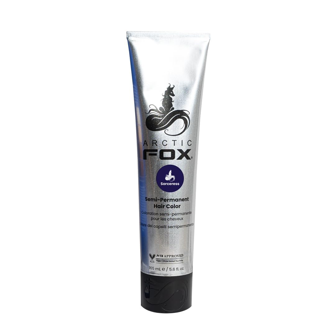 Arctic Fox Sorceress Midnight Blue conditioning formula shown.