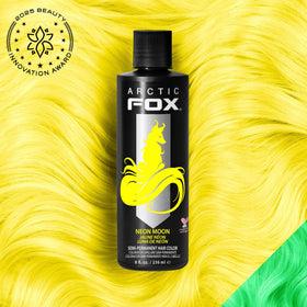 ARCTIC FOX Neon Moon neon yellow hair swatch for bold look