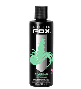 ARCTIC FOX Neverland pastel mint dye bottle for vibrant color on light hair.