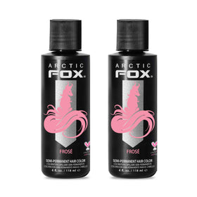 ARCTIC FOX pastel pink dye bottle for vibrant color and conditioning in one step.