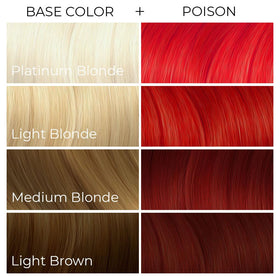 ARCTIC FOX Poison soft shine finish enhances hair after dyeing.