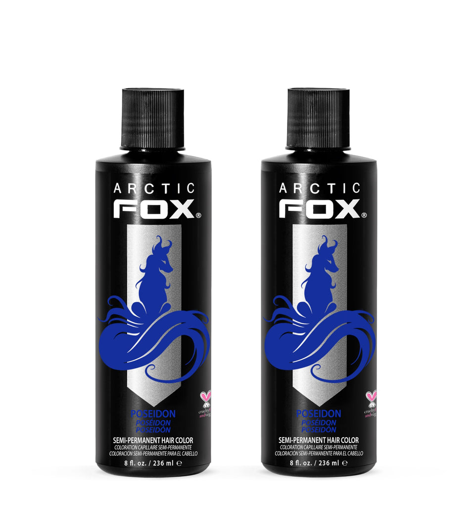 ARCTIC FOX Poseidon blue dye bottle for bold color payoff