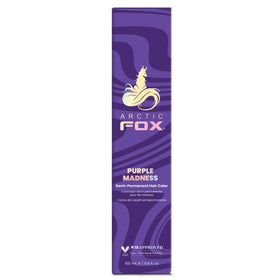ARCTIC FOX Purple Madness bottle pour reveals bold violet tone for vibrant results on pre-lightened hair