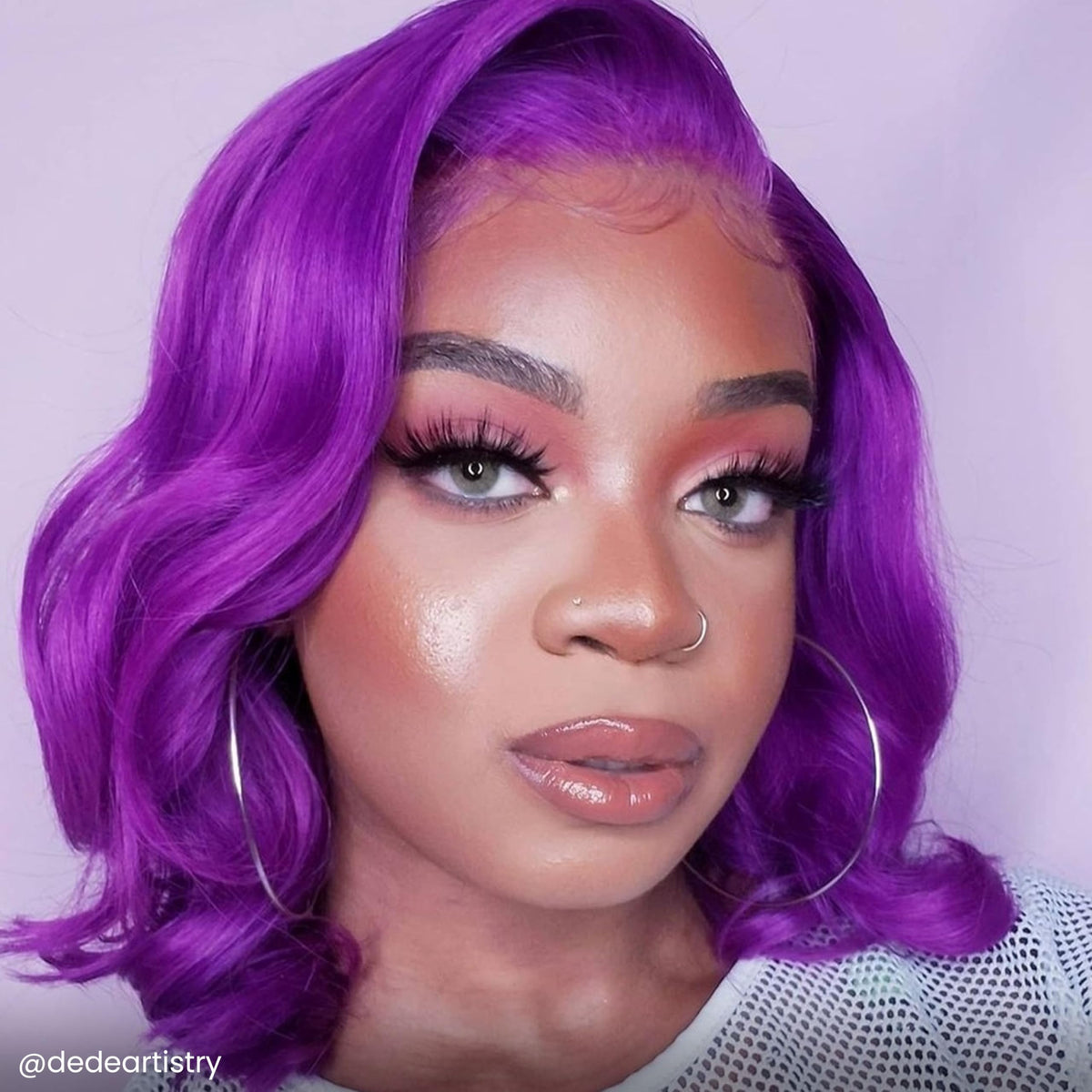 ARCTIC FOX Violet Dream applied to hair shows vibrant color and conditioning benefits.