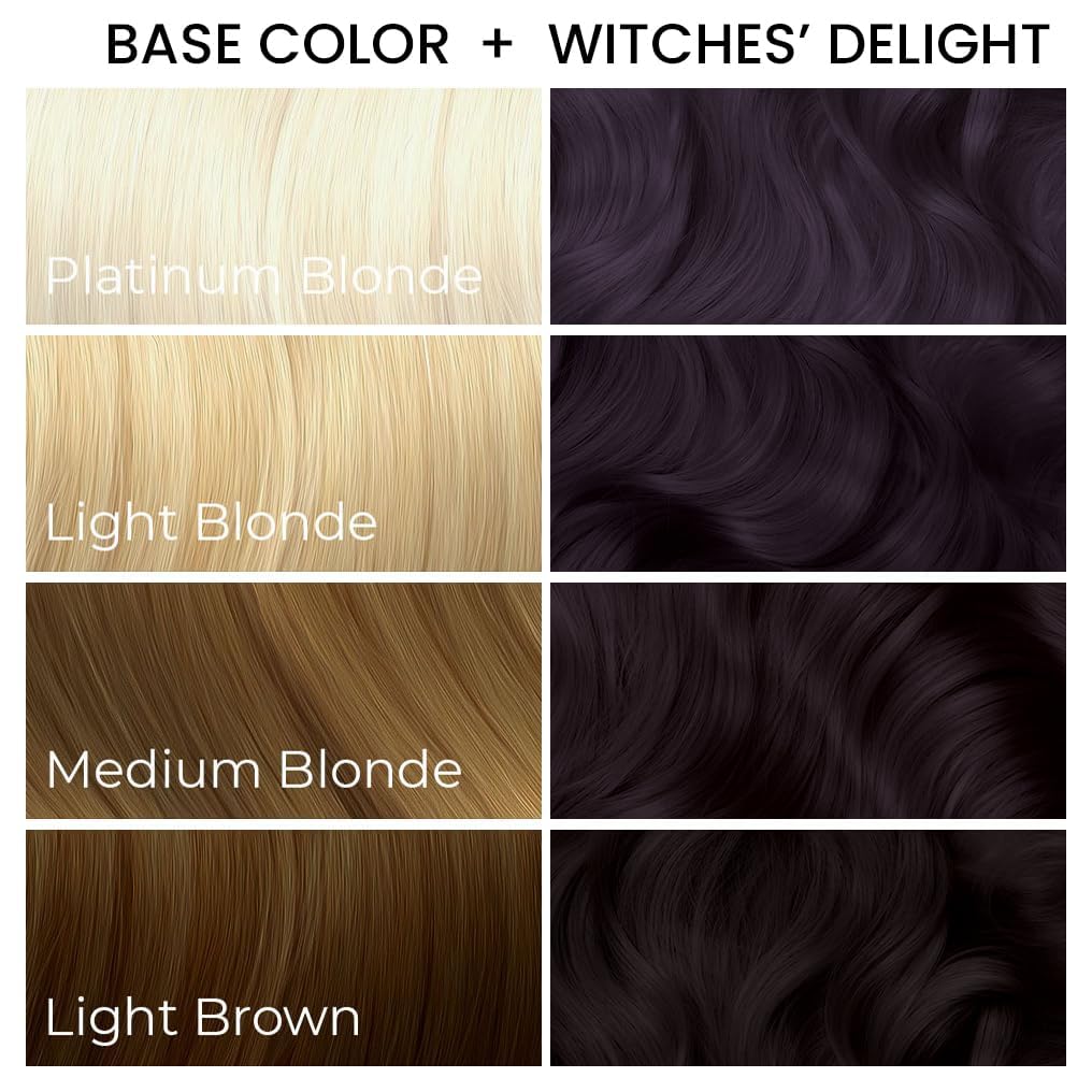 ARCTIC FOX Witches' Delight dye kit with gloves suggests mess-free application.