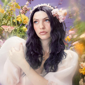ARCTIC FOX Witches' Delight swatches after application reveal deep, luminous purple.