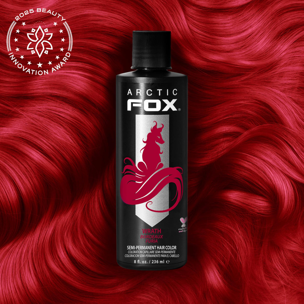 ARCTIC FOX Wrath color mix with Transylvania for crimson tones at home.