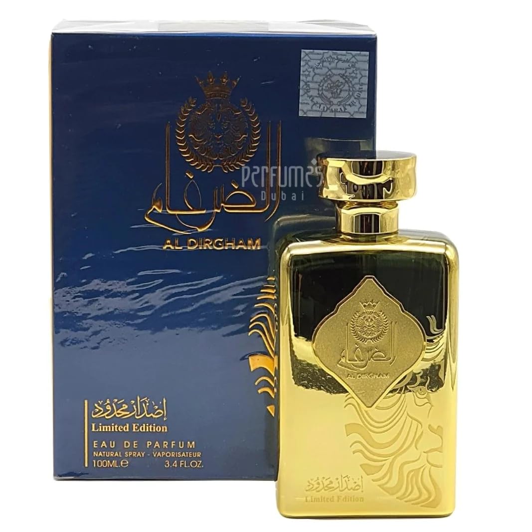 Ard Al Zaafaran Al Dirgham packaging shot, limited edition scent ideal for gifting.