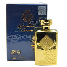 Ard Al Zaafaran Al Dirgham packaging shot, limited edition scent ideal for gifting.