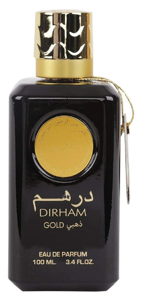 Ard Al Zaafaran Dirham Gold EDP spray bottle, ideal for everyday wear.