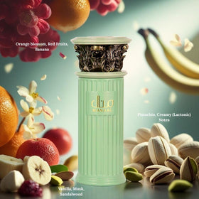 Manaal bottle top-notes image highlighting orange blossom and red fruits