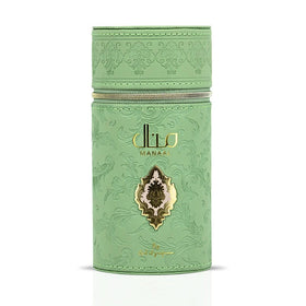 Manaal packaging close-up highlights luxurious label and craftsmanship