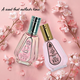 Ard Al Zaafaran Pink Blush EDP packaging box conveys elegant present idea.