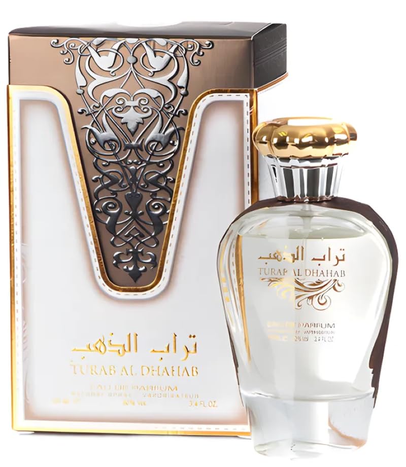 Ard Al Zaafaran Turab Al Dhahab top notes shimmer with citrus-coconut brightness.