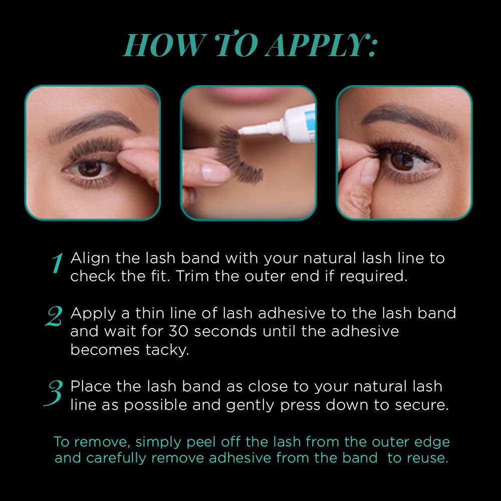 Ardell 105 Black full-volume strip lashes for versatile looks.