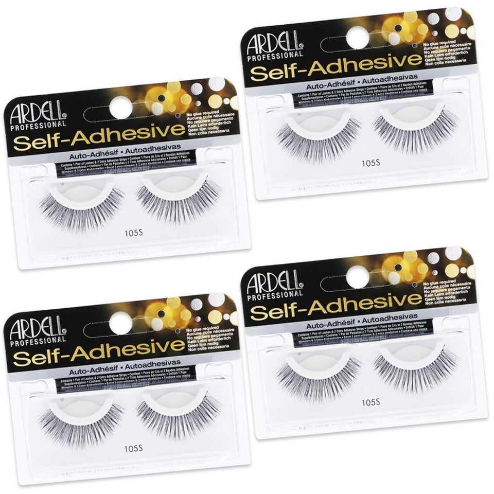 Ardell 105S self-adhesive lashes pack offers natural, effortless lash enhancement.