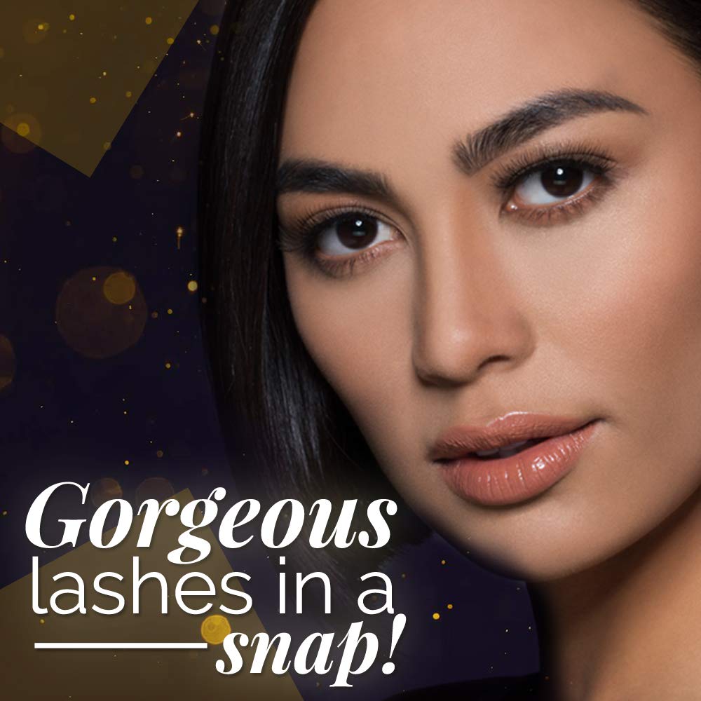 Ardell 110S natural-looking lashes provide light volume for subtle drama.