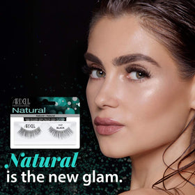 Ardell 117 flared wispy strip lashes create balanced drama for everyday glam.