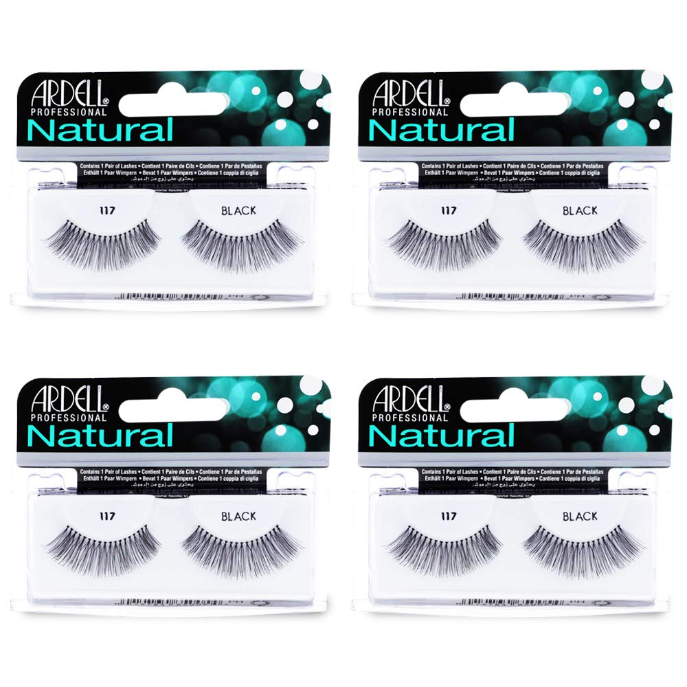 Ardell 117 natural look lashes for subtle daytime enhancement and fluttery finish.
