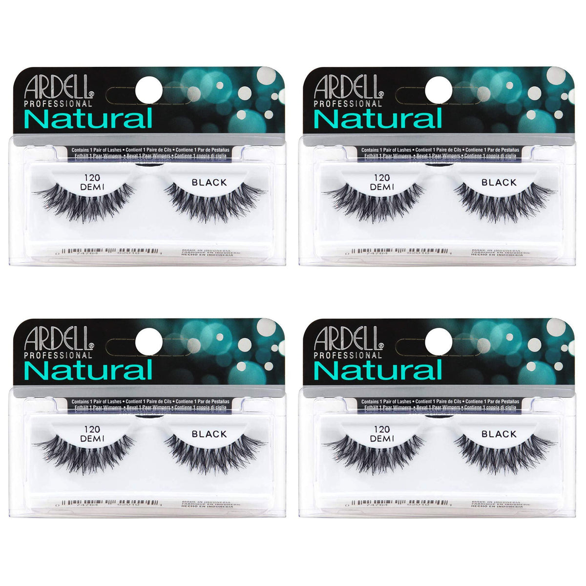 Ardell 120 Black strip lashes for a natural daily enhancement.