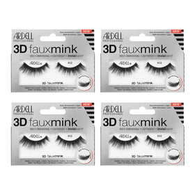 Ardell 3D Faux Mink 852 flared lashes for a natural feathered look