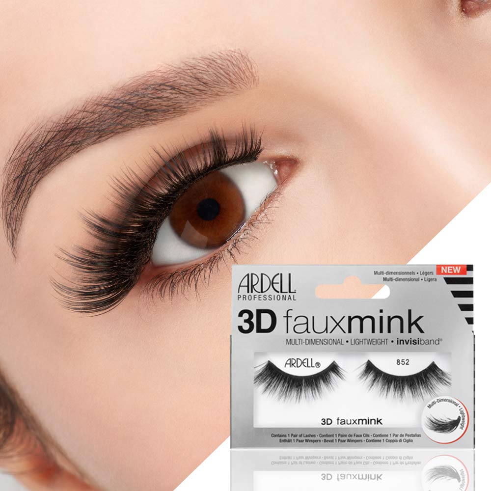 Ardell 3D Faux Mink 852 wispy fibers for soft multidimensional volume