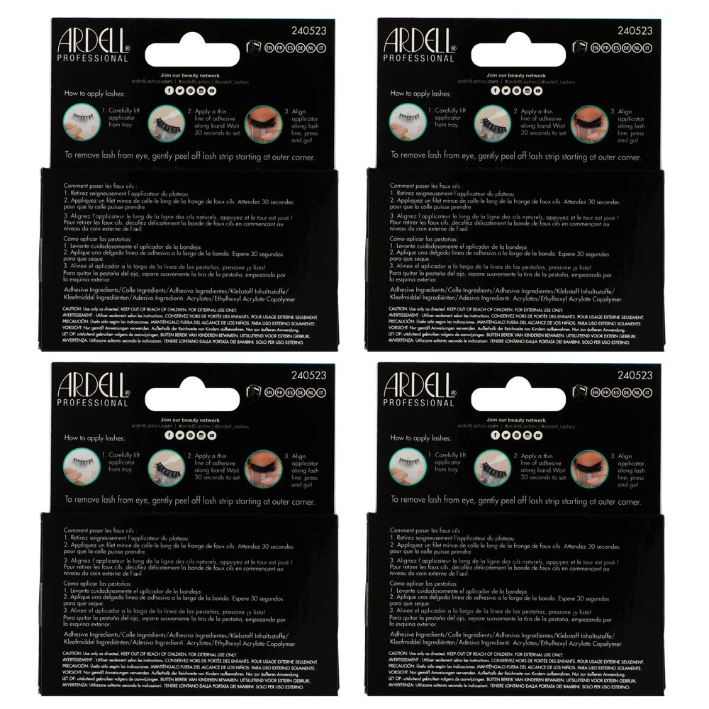 Ardell 4-pack reusable false eyelashes for lasting glam options