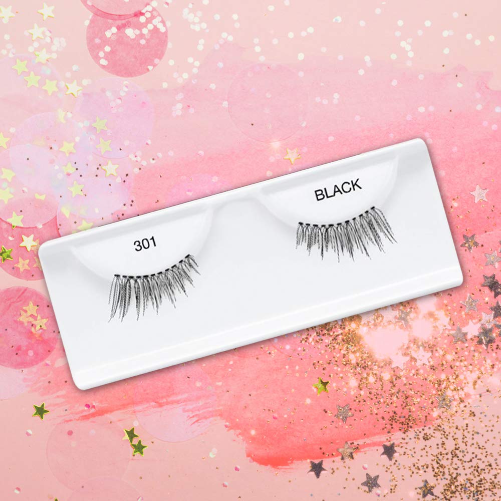 Ardell Accent Half Lashes 301 come in a convenient 4-pack for versatile looks.