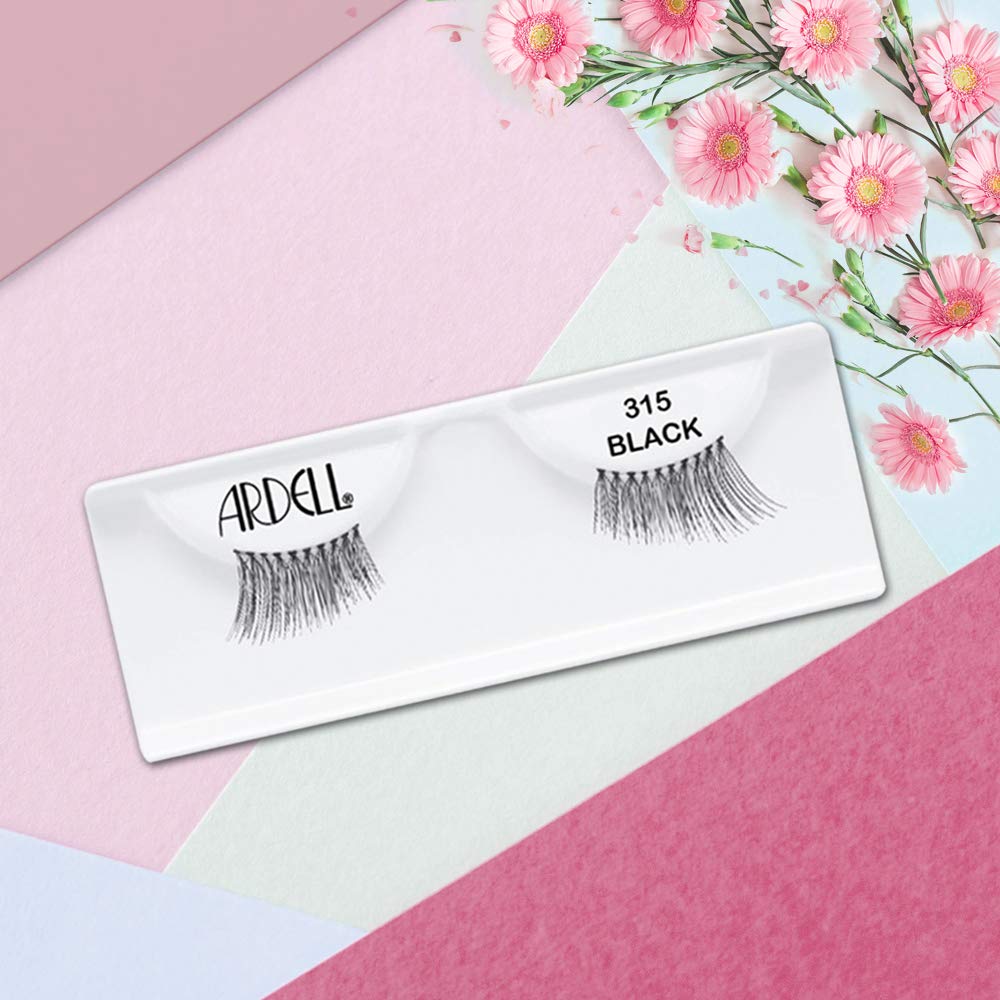 Ardell Accent Lashes 315 application close-up demonstrating easy placement.