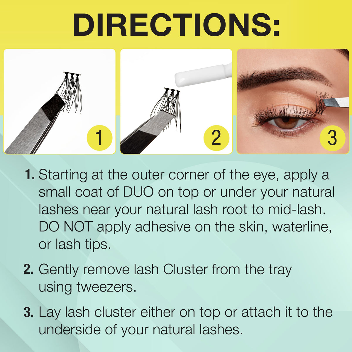 Ardell Active Lash Clusters Dash knot-free crisscross design blends seamlessly