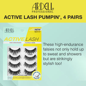 Ardell Active Lash Pump'n sweat-proof action remains in place during workouts.