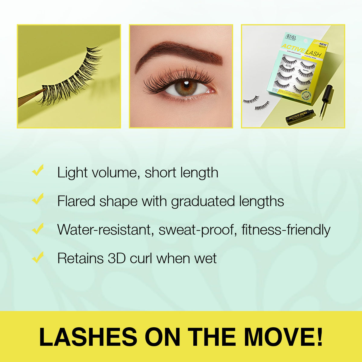 Ardell Active Lash Speedy comfortable band helps seamless wear.