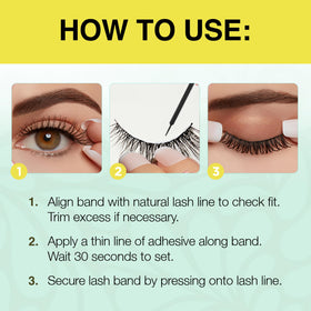 Ardell Active Lash Speedy natural flare elongates eyes for casual looks.