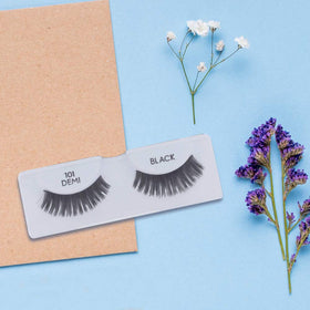 Ardell Demi 101 full-volume lashes with invisible band.