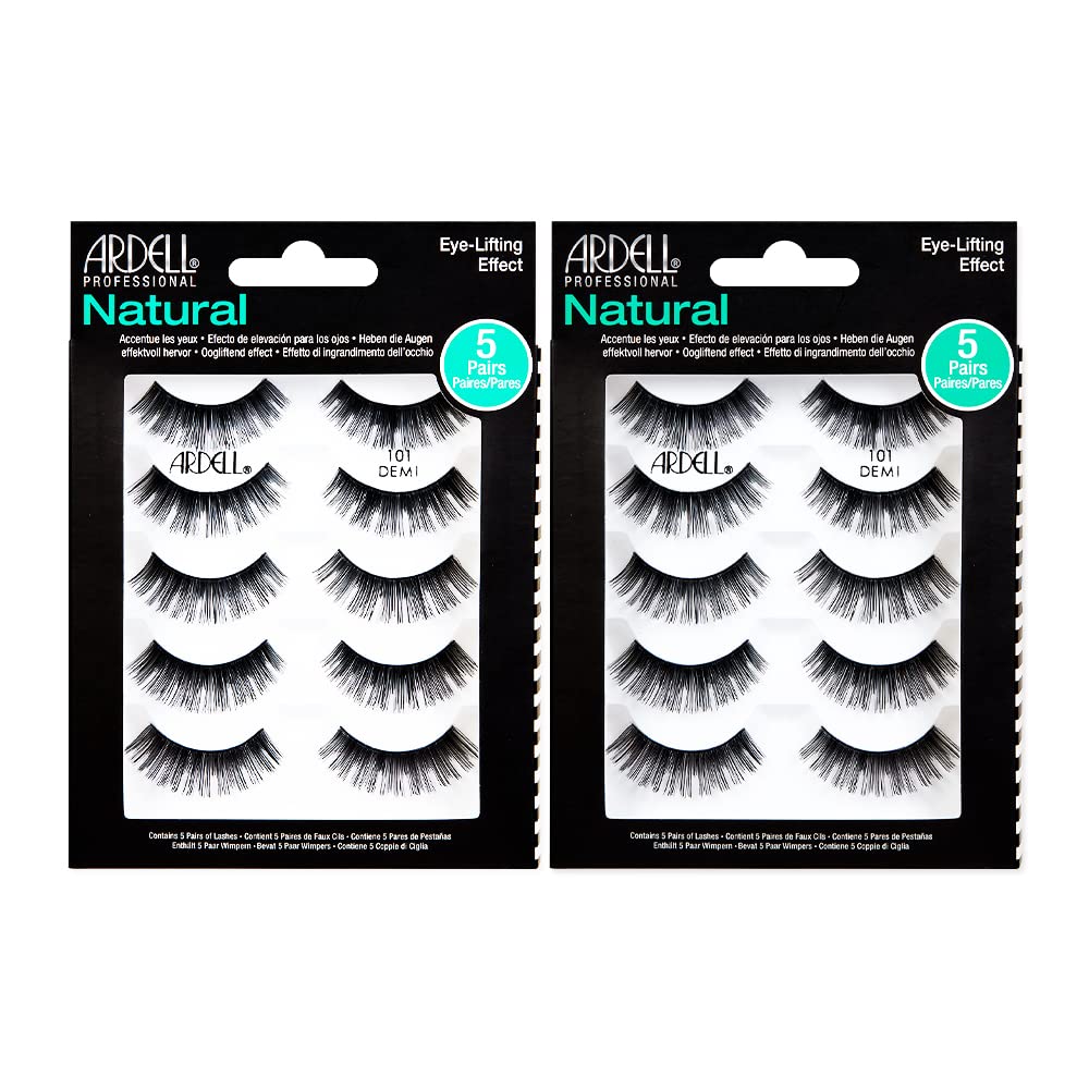 Ardell Demi Wispies 101 bundle displays natural-looking lashes for everyday wear.