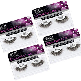 Ardell Double Up Demi Wispies stack closeup shows dramatic volume for a fluttery look.