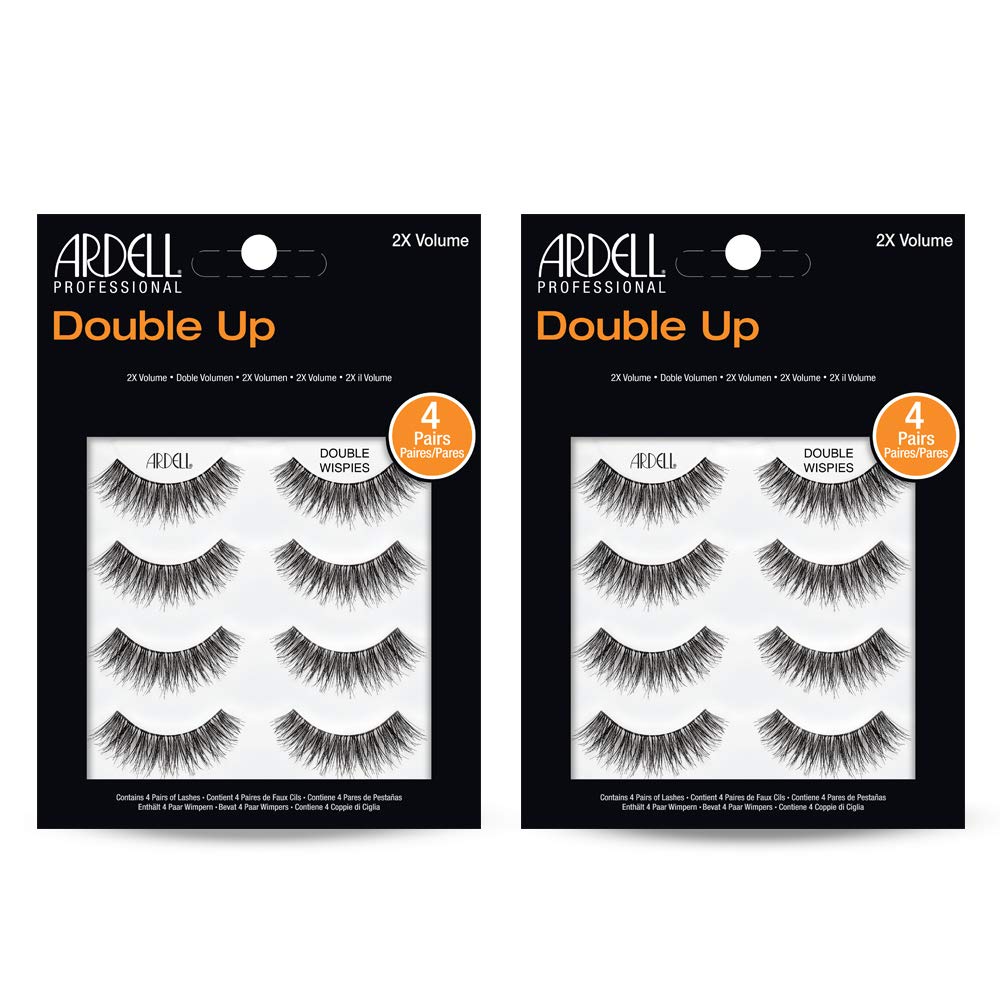 Ardell Double Up Wispies lash band close-up, invisible finish for seamless daily wear.