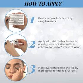 Ardell Easy application lash clusters blend with natural lashes for seamless daily looks